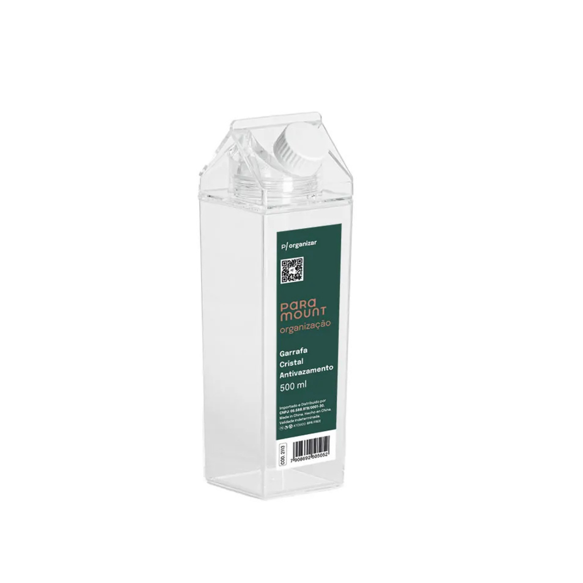 GARRAFA CRISTAL ANTIVAZAMENTO 500 ML PARAMOUNT