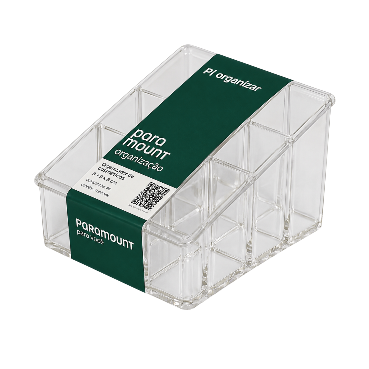 ORGANIZADOR COSMÉSTICOS C/ DIVISÓRIAS PARAMOUNT