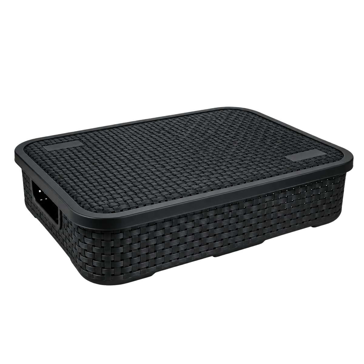 CESTO ORGANIZADOR RATTAN C/ TAMPA BAIXO GRANDE NITRON