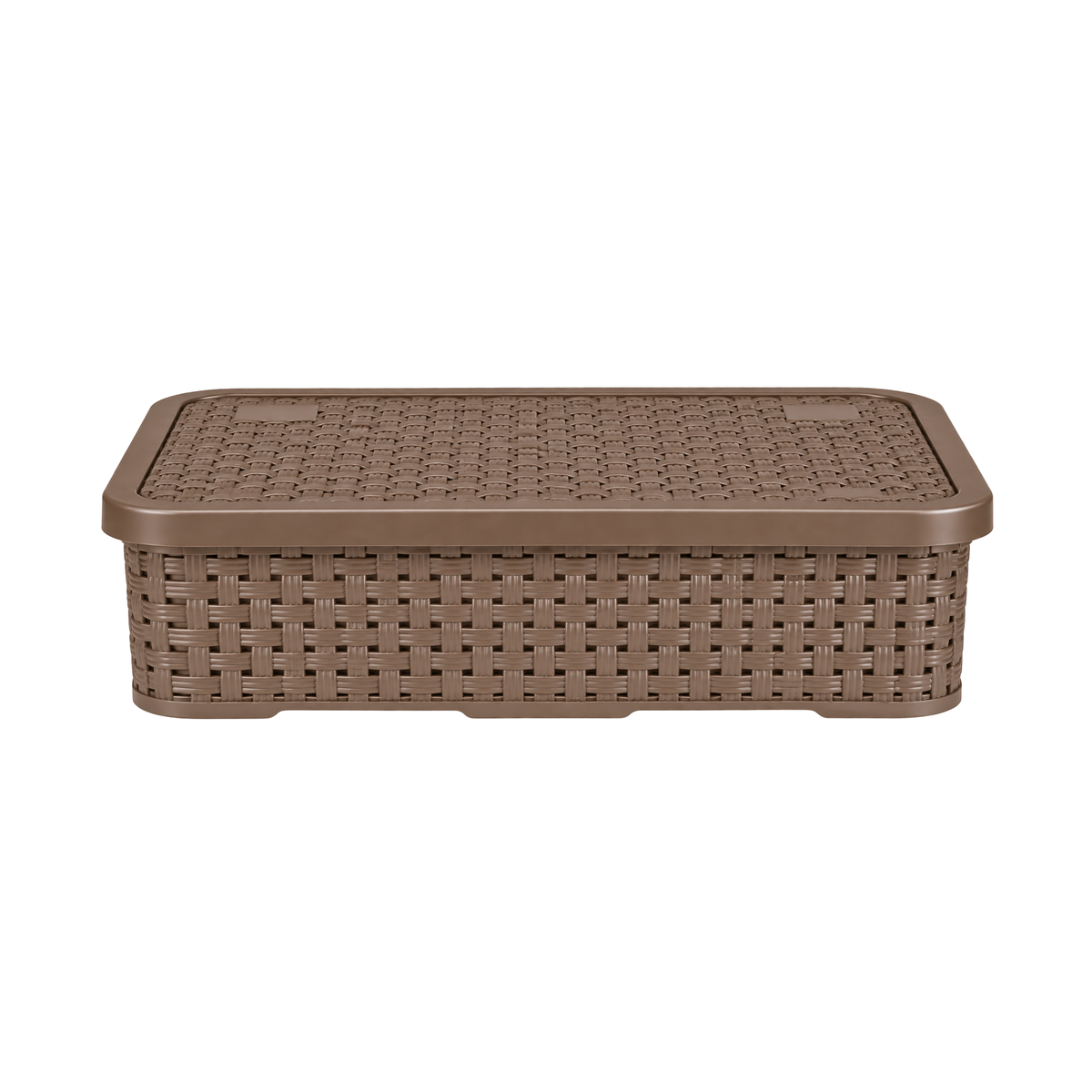 CESTO ORGANIZADOR RATTAN C/ TAMPA BAIXO PEQUENO NITRON