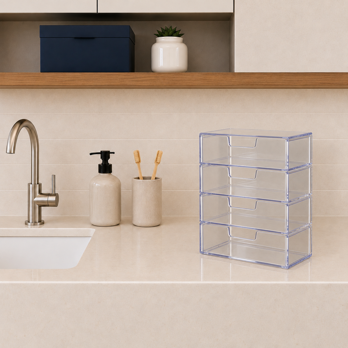 ORGANIZADOR C/ 4 GAVETAS PARAMOUNT