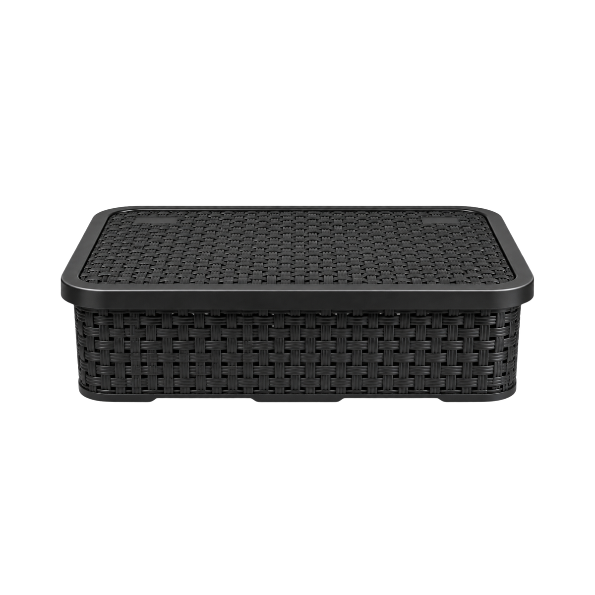 CESTO ORGANIZADOR RATTAN C/ TAMPA BAIXO PEQUENO NITRON
