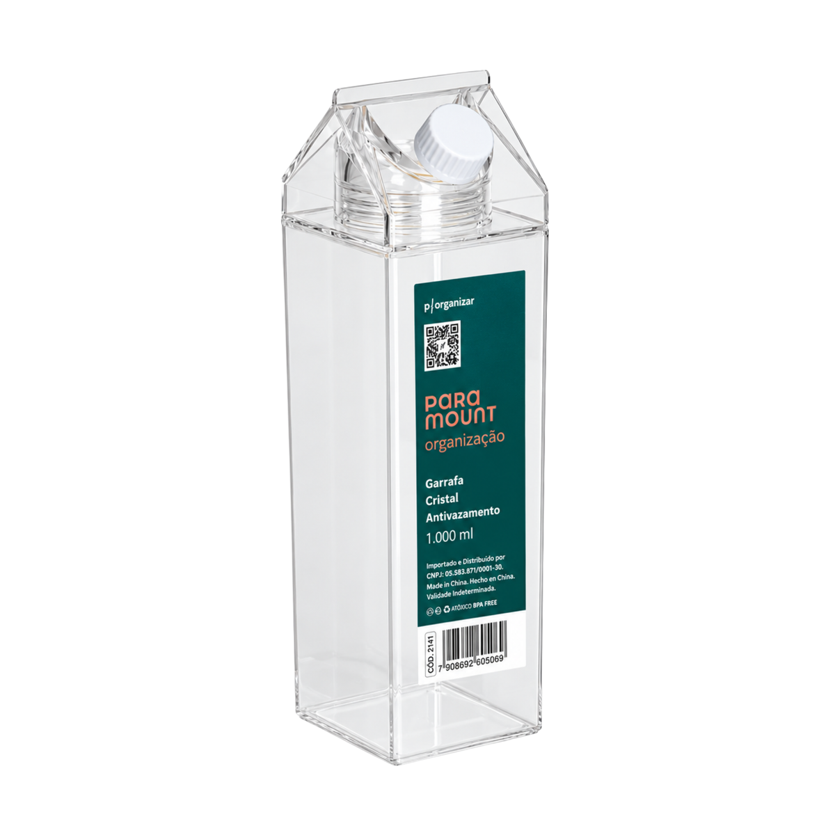 GARRAFA CRISTAL ANTIVAZAMENTO 1.000 ML PARAMOUNT