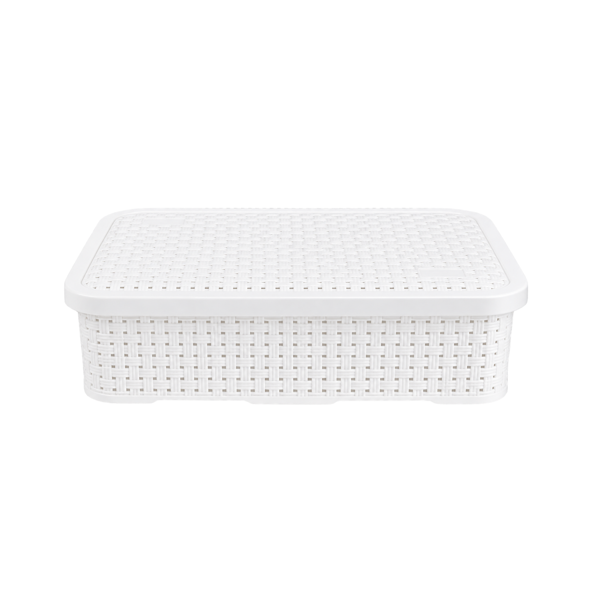 CESTO ORGANIZADOR RATTAN C/ TAMPA BAIXO PEQUENO NITRON