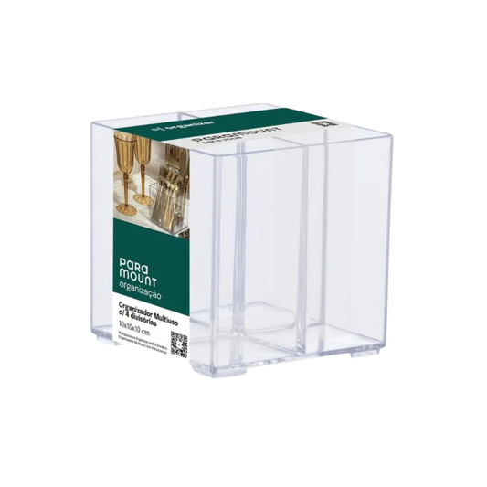 ORGANIZADOR MULTIUSO C/ 4 DIVISÓRIAS PARAMOUNT
