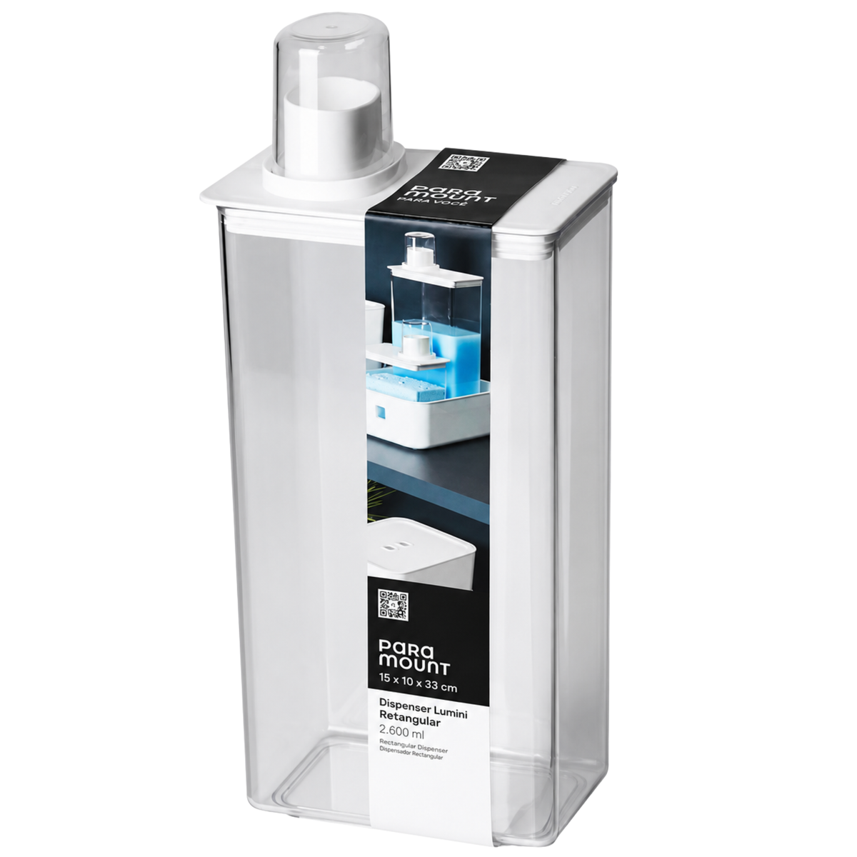 DISPENSER RETANGULAR 2.600 ML LUMINI PARAMOUNT
