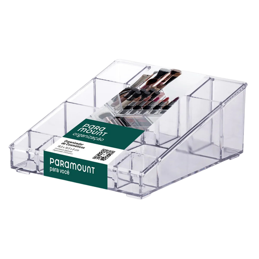 ORGANIZADOR COSMÉSTICOS C/ DIVISÓRIAS PARAMOUNT