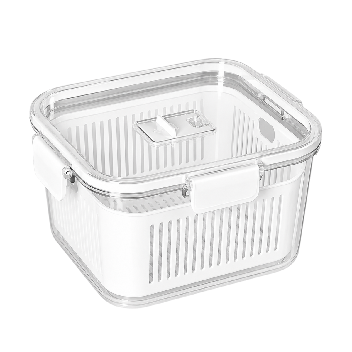 POTE SLIM HERMÉTICO 1.360 ML C/ CESTO DE DRENAGEM PARAMOUNT