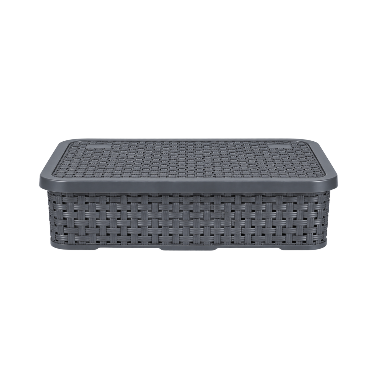 CESTO ORGANIZADOR RATTAN C/ TAMPA BAIXO PEQUENO NITRON