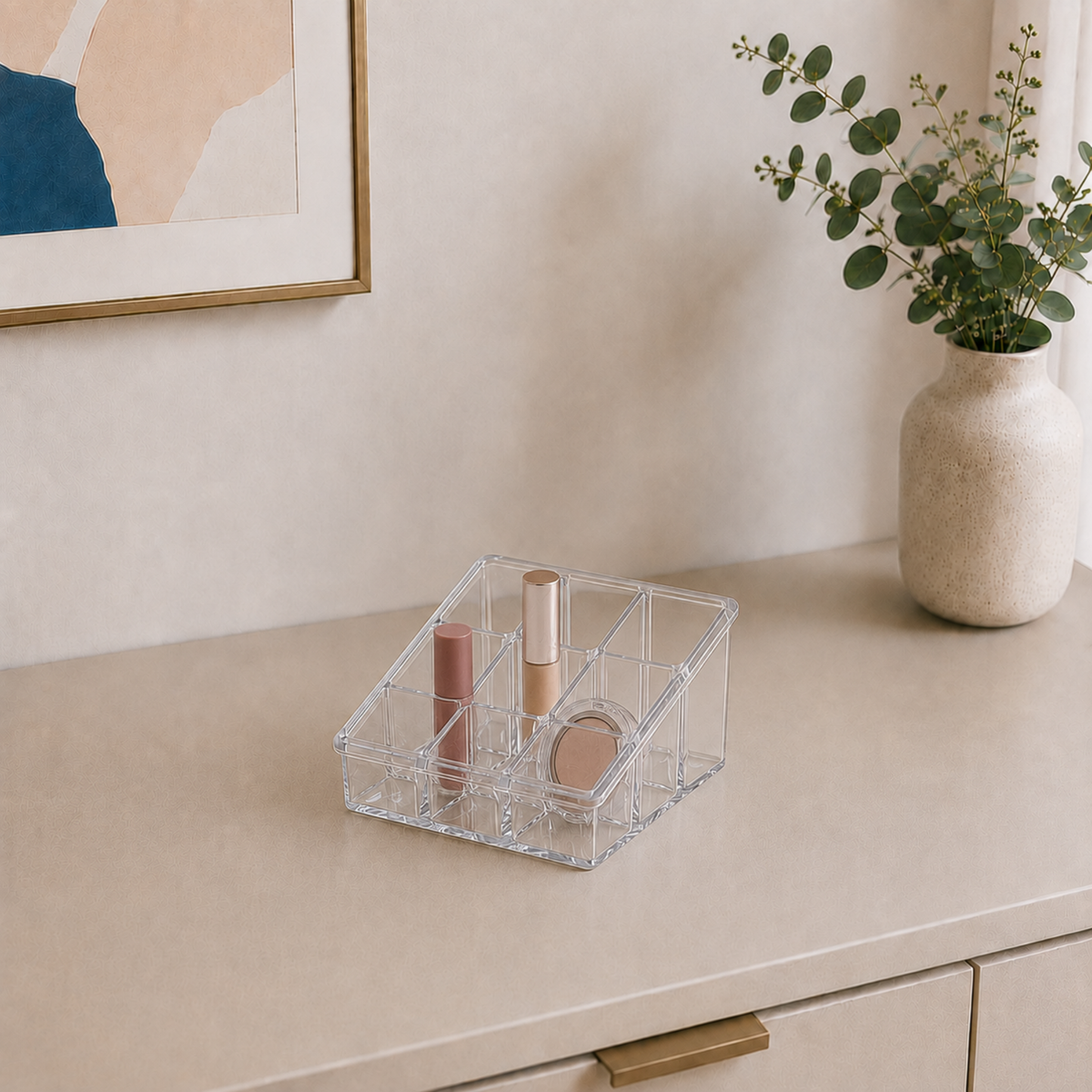 ORGANIZADOR COSMÉSTICOS C/ DIVISÓRIAS PARAMOUNT