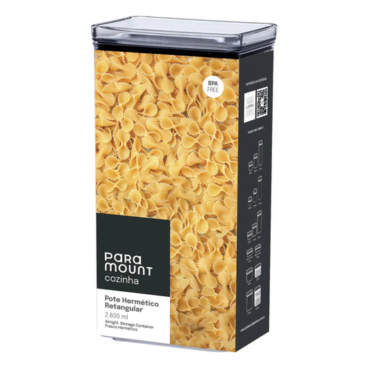 POTE HERMÉTICO RETANGULAR 2.600 ML LUMINI PARAMOUNT